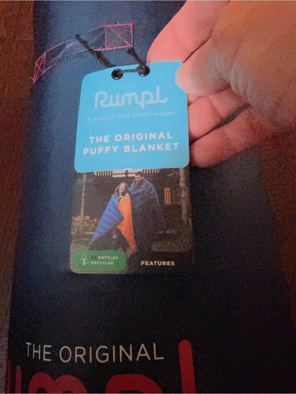 NWT THE ORIGINAL PUMPL PUFFY BLANKET DEEPWATER 1 Person